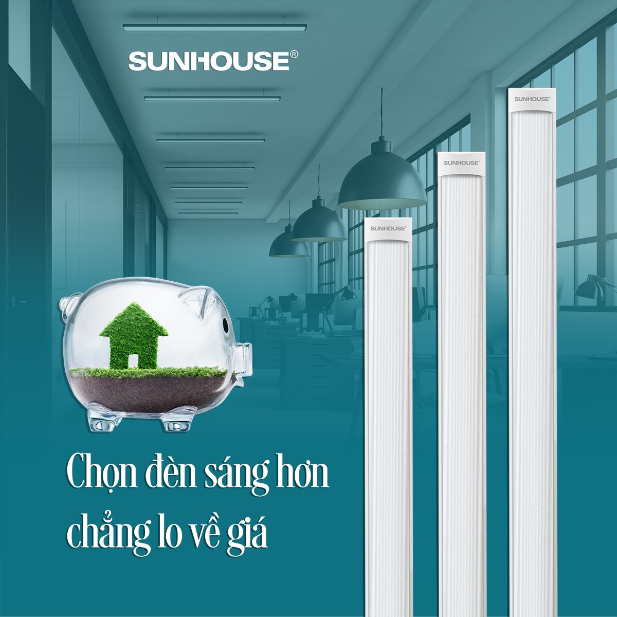 Đèn Led CHÍNH HÃNG SUNHOUSE chiếu sáng cảm xúc bao gồm những loại đèn nào? 5
