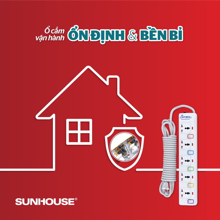 CHÍNH HÃNG SUNHOUSE CUNG CẤP GIẢI PHÁP GIÚP NHÀ LUÔN LÀ NƠI AN TOÀN VỀ ĐIỆN 3