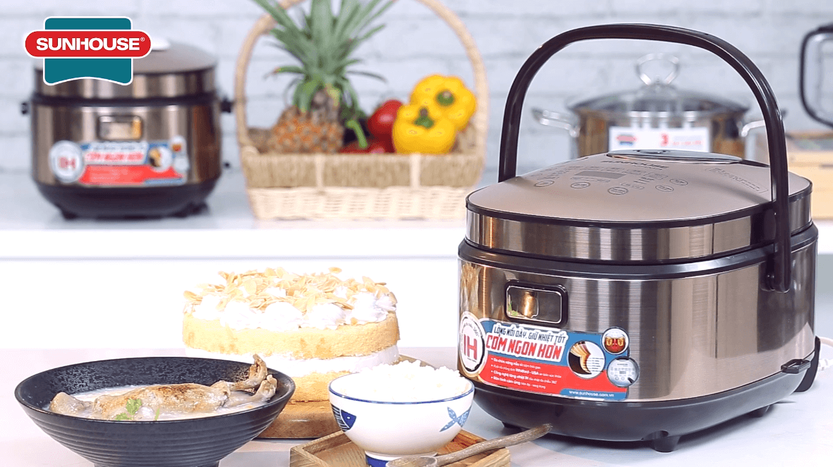 Tìm hiểu những chức năng nấu thông minh của nồi cơm điên cao tần CHÍNH HÃNG SUNHOUSE 4