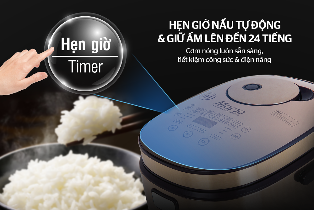 Tìm hiểu những chức năng nấu thông minh của nồi cơm điên cao tần CHÍNH HÃNG SUNHOUSE 5