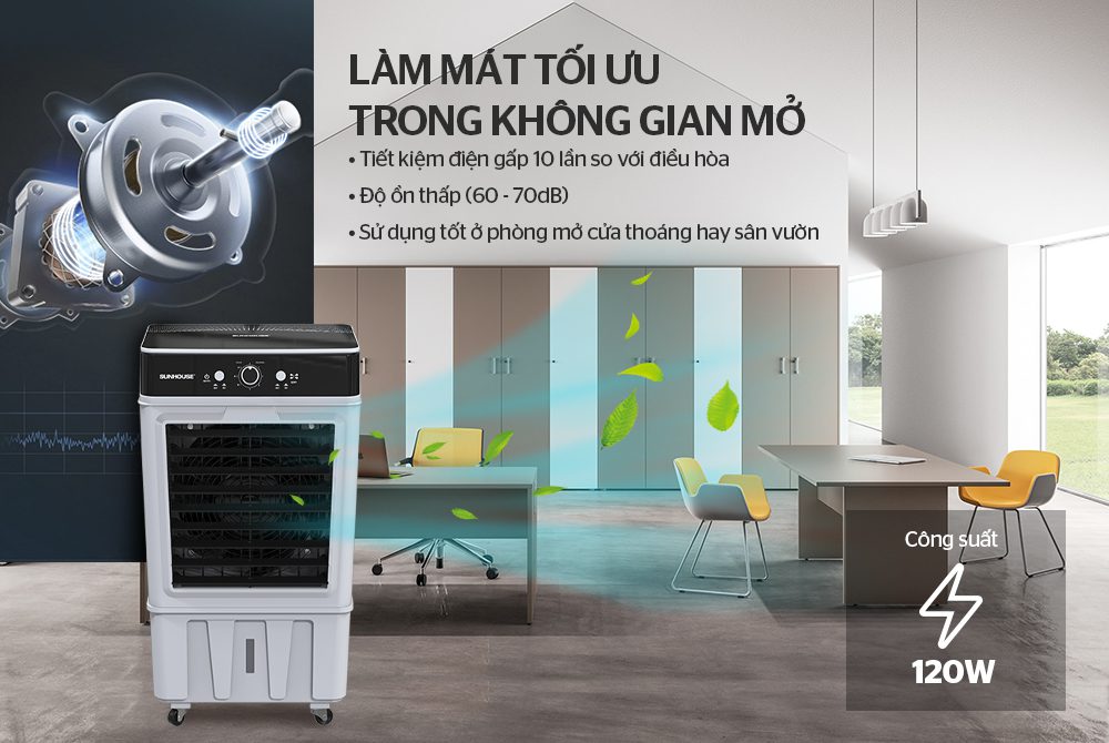 MÁY LÀM MÁT KHÔNG KHÍ CHÍNH HÃNG SUNHOUSE SHD7733 6