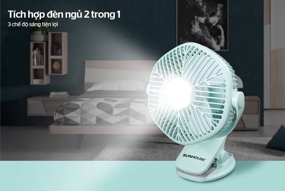 QUẠT TÍCH ĐIỆN MINI CHÍNH HÃNG SUNHOUSE SHD7111 6