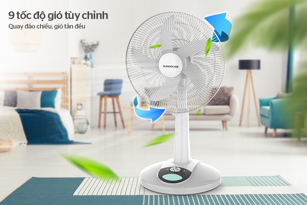 QUẠT TÍCH ĐIỆN CHÍNH HÃNG SUNHOUSE SHD7228 6