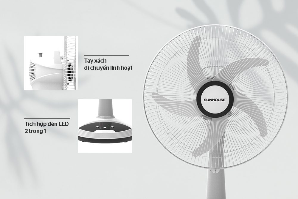 QUẠT TÍCH ĐIỆN CHÍNH HÃNG SUNHOUSE SHD7223 3