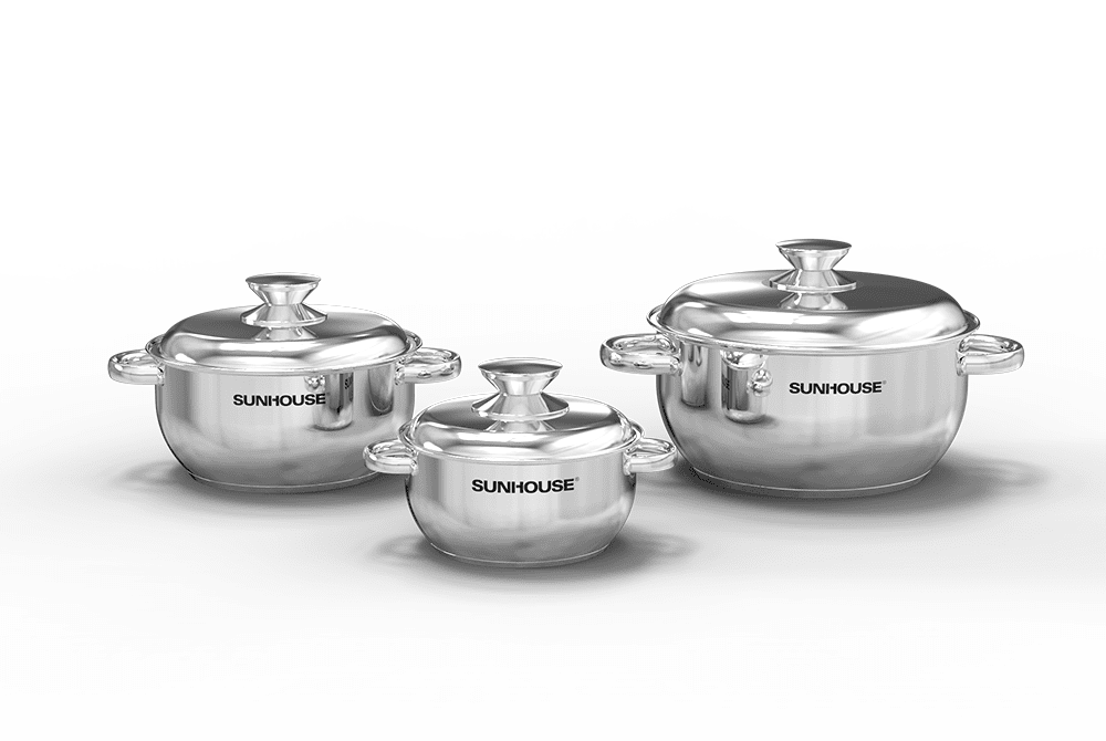 BỘ NỒI INOX 3 ĐÁY CHÍNH HÃNG SUNHOUSE SHG339 1
