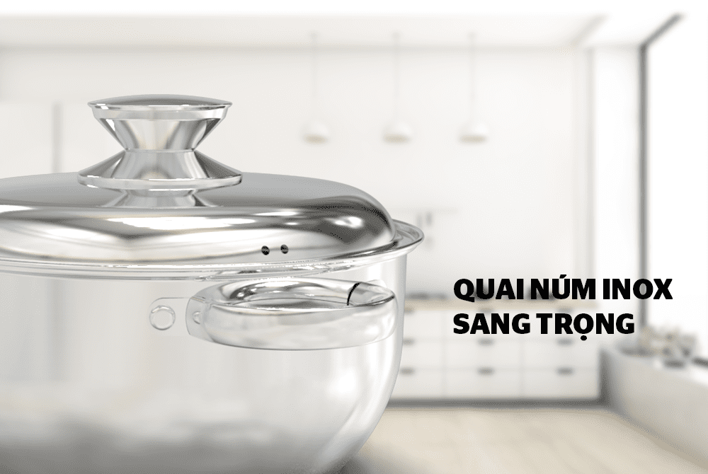 BỘ NỒI INOX 3 ĐÁY CHÍNH HÃNG SUNHOUSE SHG339 4