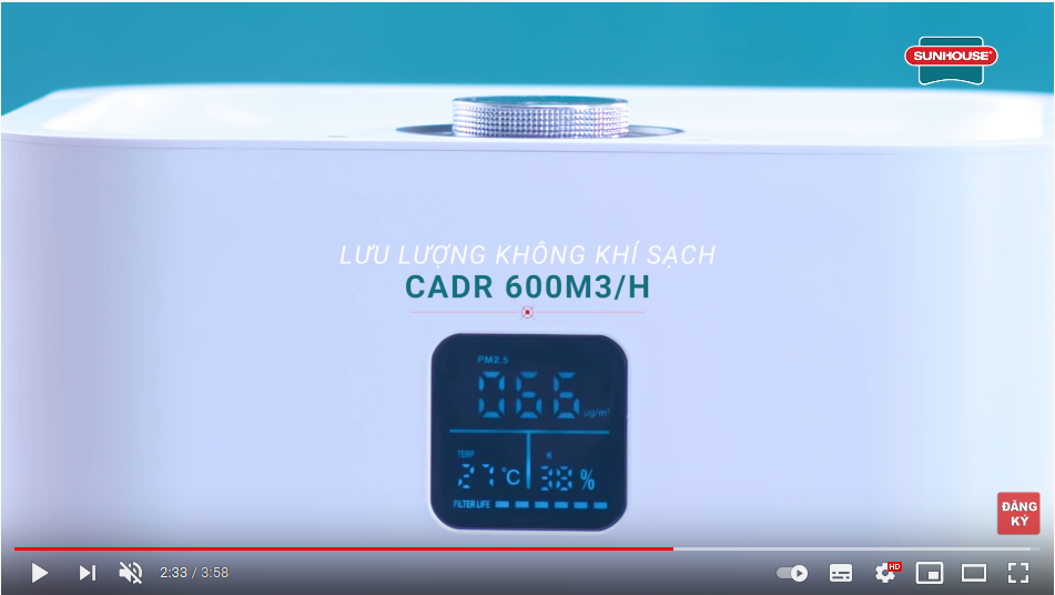 TRÊN TAY MÁY LỌC KHÔNG KHÍ CHÍNH HÃNG SUNHOUSE – GIẢI PHÁP SỐNG XANH HIỆN ĐẠI 13