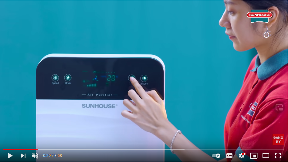 TRÊN TAY MÁY LỌC KHÔNG KHÍ CHÍNH HÃNG SUNHOUSE – GIẢI PHÁP SỐNG XANH HIỆN ĐẠI 4