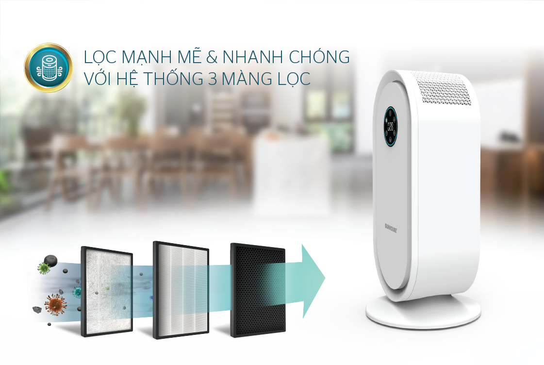 TRÊN TAY MÁY LỌC KHÔNG KHÍ CHÍNH HÃNG SUNHOUSE – GIẢI PHÁP SỐNG XANH HIỆN ĐẠI 9