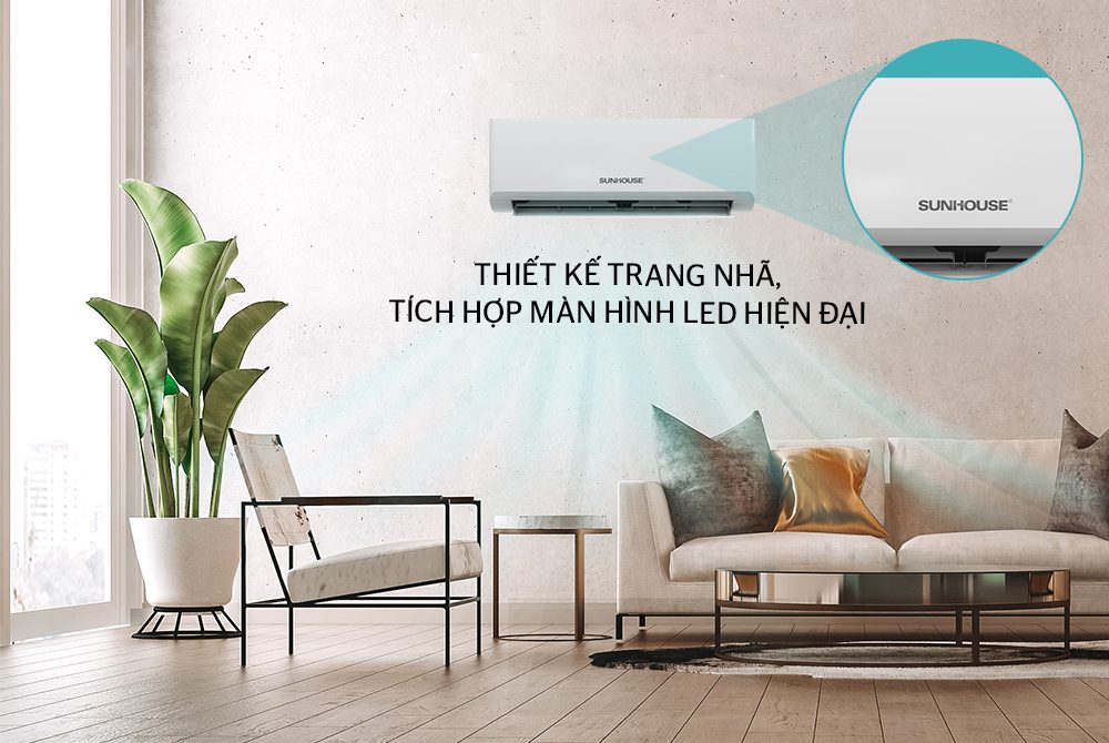Điều hòa không khí một chiều 24000BTU CHÍNH HÃNG SUNHOUSE SHR-AW24C410 2