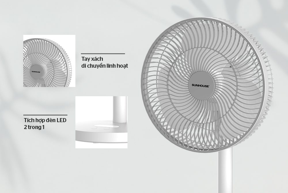 QUẠT TÍCH ĐIỆN CHÍNH HÃNG SUNHOUSE SHD7115 3