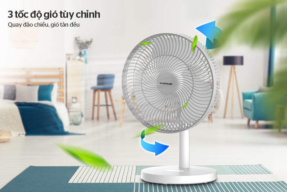 QUẠT TÍCH ĐIỆN CHÍNH HÃNG SUNHOUSE SHD7115 5