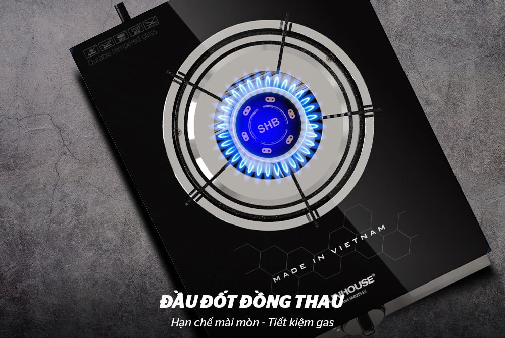 BẾP GAS ĐƠN CHÍNH HÃNG SUNHOUSE SHB215-EC 5