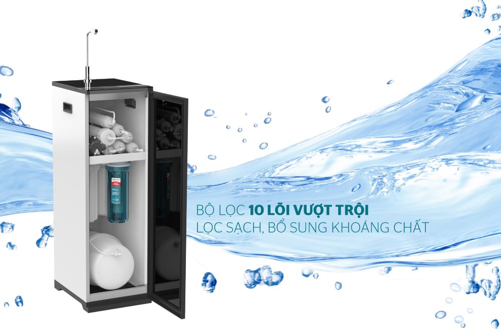 MÁY LỌC NƯỚC R.O 10 LÕI CHÍNH HÃNG SUNHOUSE SHA88113K 5