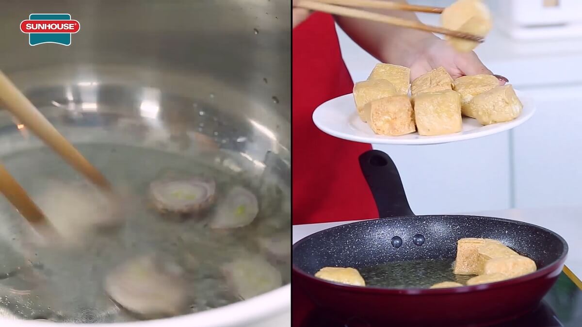 Nấu ăn cực nhanh với bếp đôi điện từ hồng ngoại CHÍNH HÃNG SUNHOUSE 005