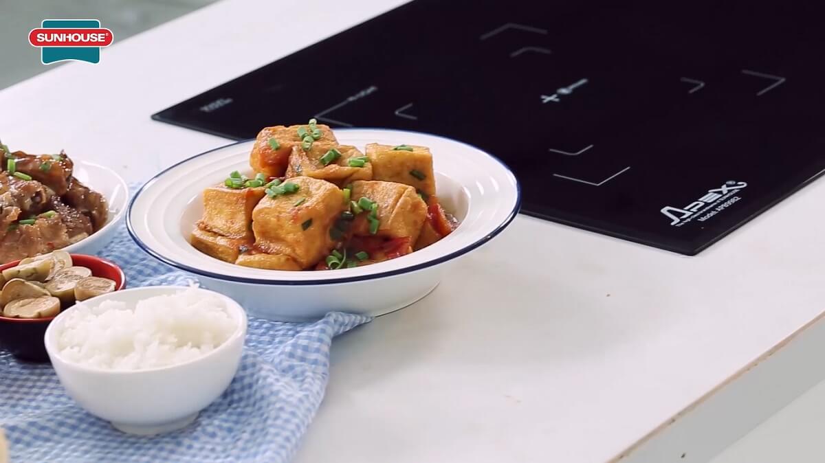 Nấu ăn cực nhanh với bếp đôi điện từ hồng ngoại CHÍNH HÃNG SUNHOUSE 012