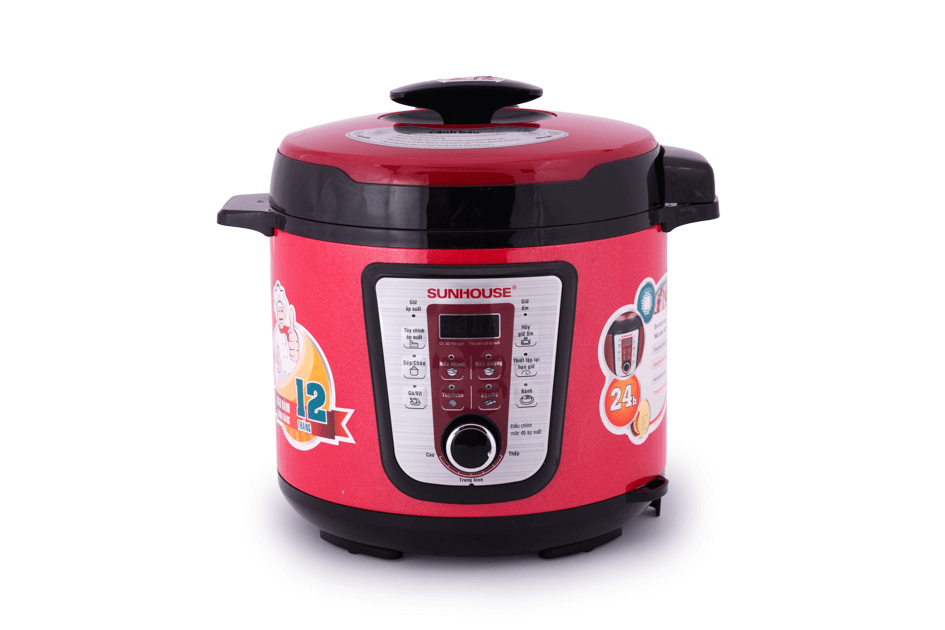 Nồi áp suất điện tử đa năng CHÍNH HÃNG SUNHOUSE SHD1767 đỏ 001