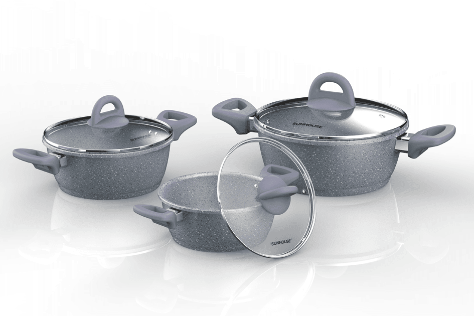 Bộ nồi vân đá đáy từ CHÍNH HÃNG SUNHOUSE SHG2003MMB 005