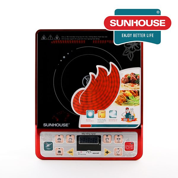 So sánh Bếp hồng ngoại CHÍNH HÃNG SUNHOUSE SHD6003 và SHD6008 1
