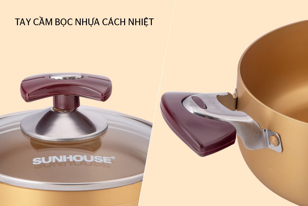 Bộ nồi anod CHÍNH HÃNG SUNHOUSE SH6634 004