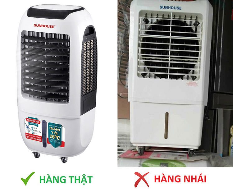 Thông báo nhận biết quạt điều hòa CHÍNH HÃNG SUNHOUSE chính hãng