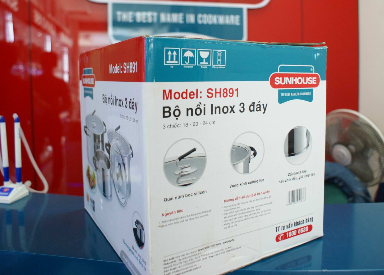 Tìm hiểu chi tiết bộ nồi inox 3 đáy cao cấp SH891