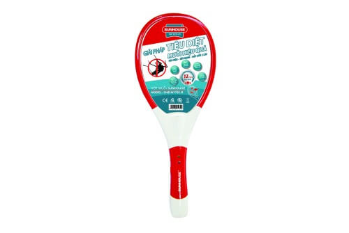 Vợt muỗi CHÍNH HÃNG SUNHOUSE SHE-W1701.R màu đỏ 001